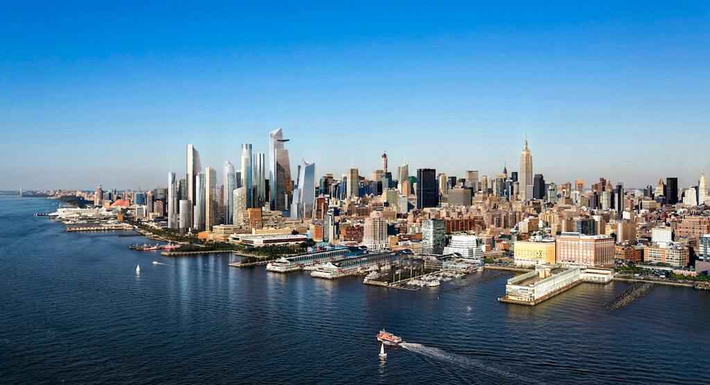 La vista di Hudson Yards