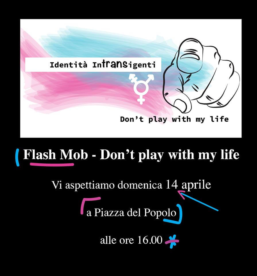 Roma, un flash mob per i diritti transgender - Identita%CC%80 I - Gay.it
