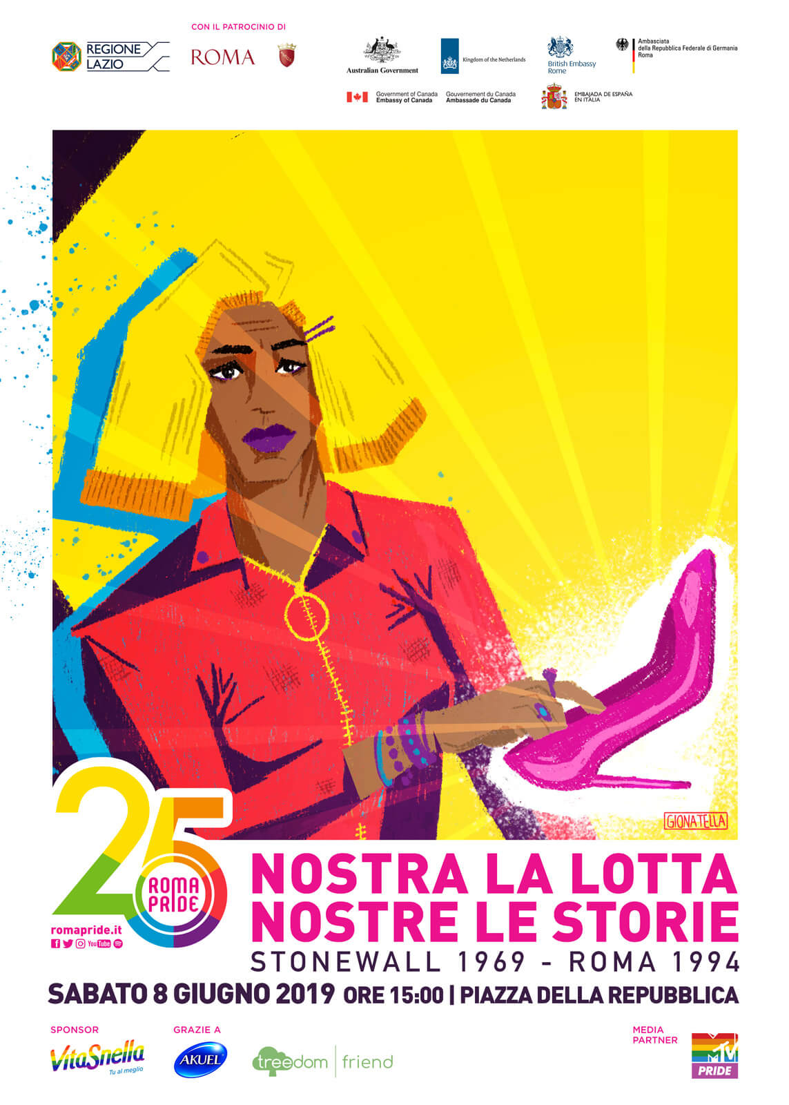 Roma Pride 2019, "Nostra la Lotta, Nostre le Storie": documento politico e campagna pubblicitaria - 25 Roma Pride campagna Silvya - Gay.it