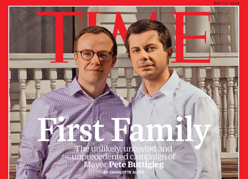 Pete Buttigieg si ritira dalle primarie democratiche: NON avremo un presidente USA gay - First Family storica copertina di Time Magazine con Pete Buttigieg - Gay.it