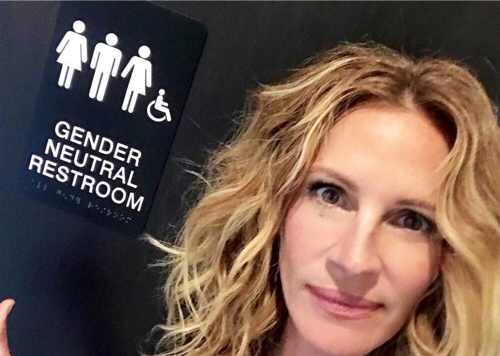 Julia Roberts sempre più paladina LGBT: ‘più bagni free gender!’