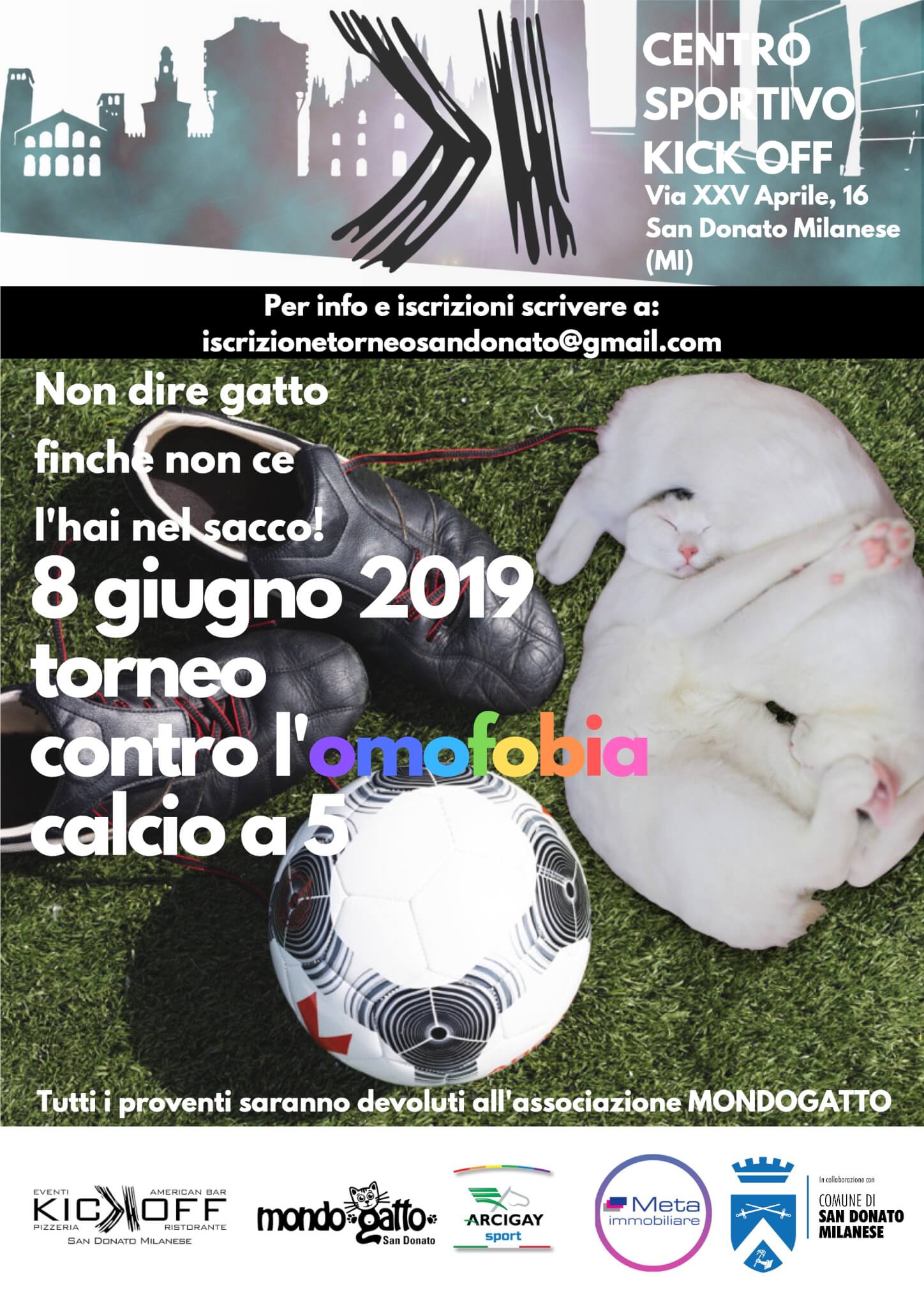 Milano, arriva il primo torneo di calcio a 5 contro l'omofobia - Milano arriva il primo torneo di calcio a 5 contro lomofobia - Gay.it