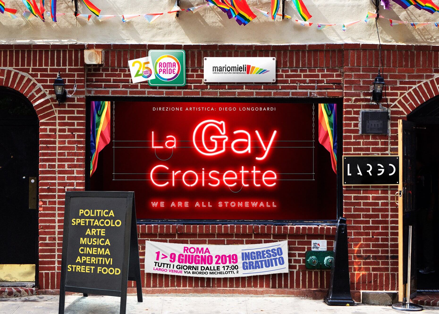 Roma Pride 2019, sigla, eventi, madrina e una conferma: Virginia Raggi non ci sarà - RomaPride GayCroissette - Gay.it