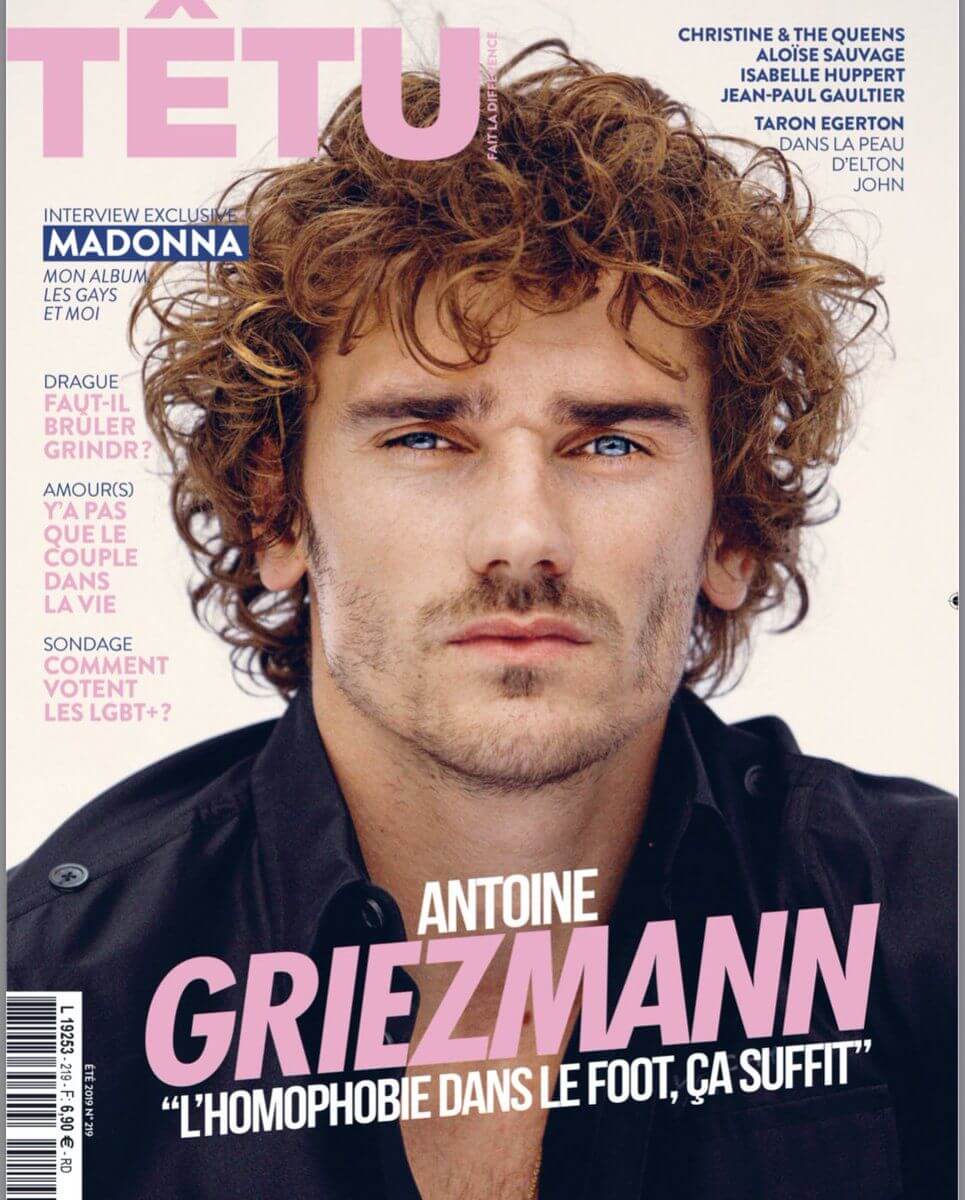 Antoine Griezmann, il campione del mondo contro l'omofobia nel calcio: 'se fossi gay lo direi' - une tetu - Gay.it