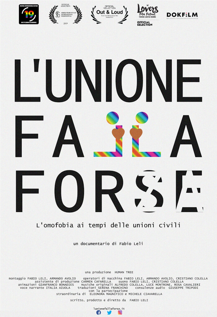 L'unione falla forse, arriva il doc su omofobia e unioni civili - il trailer e il poster - Lunione falla forse poster - Gay.it