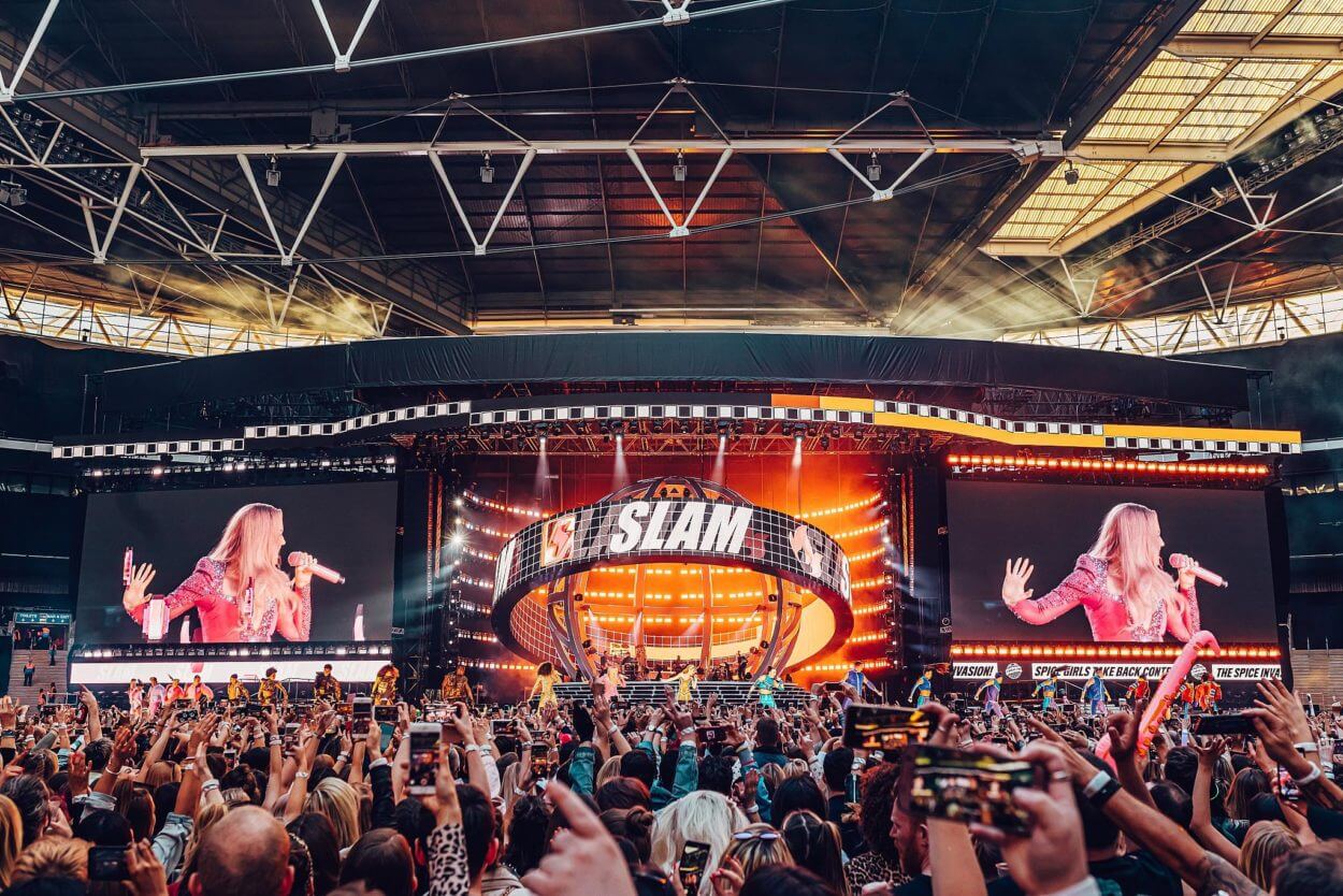 Spice Girls Spiceworld 2019 tour. CREDITS: KATE MOROSS STUDIO