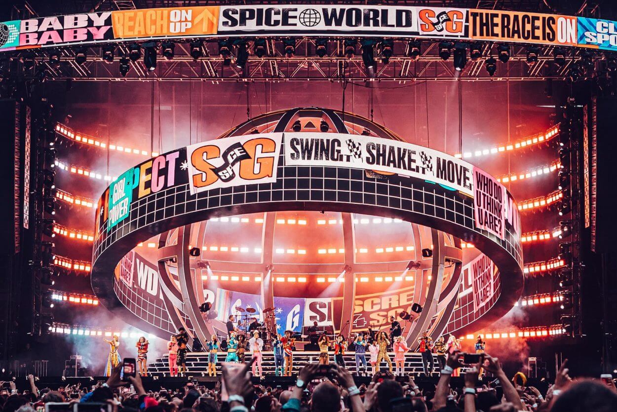 Spice Girls Spiceworld 2019 tour. CREDITS: KATE MOROSS STUDIO