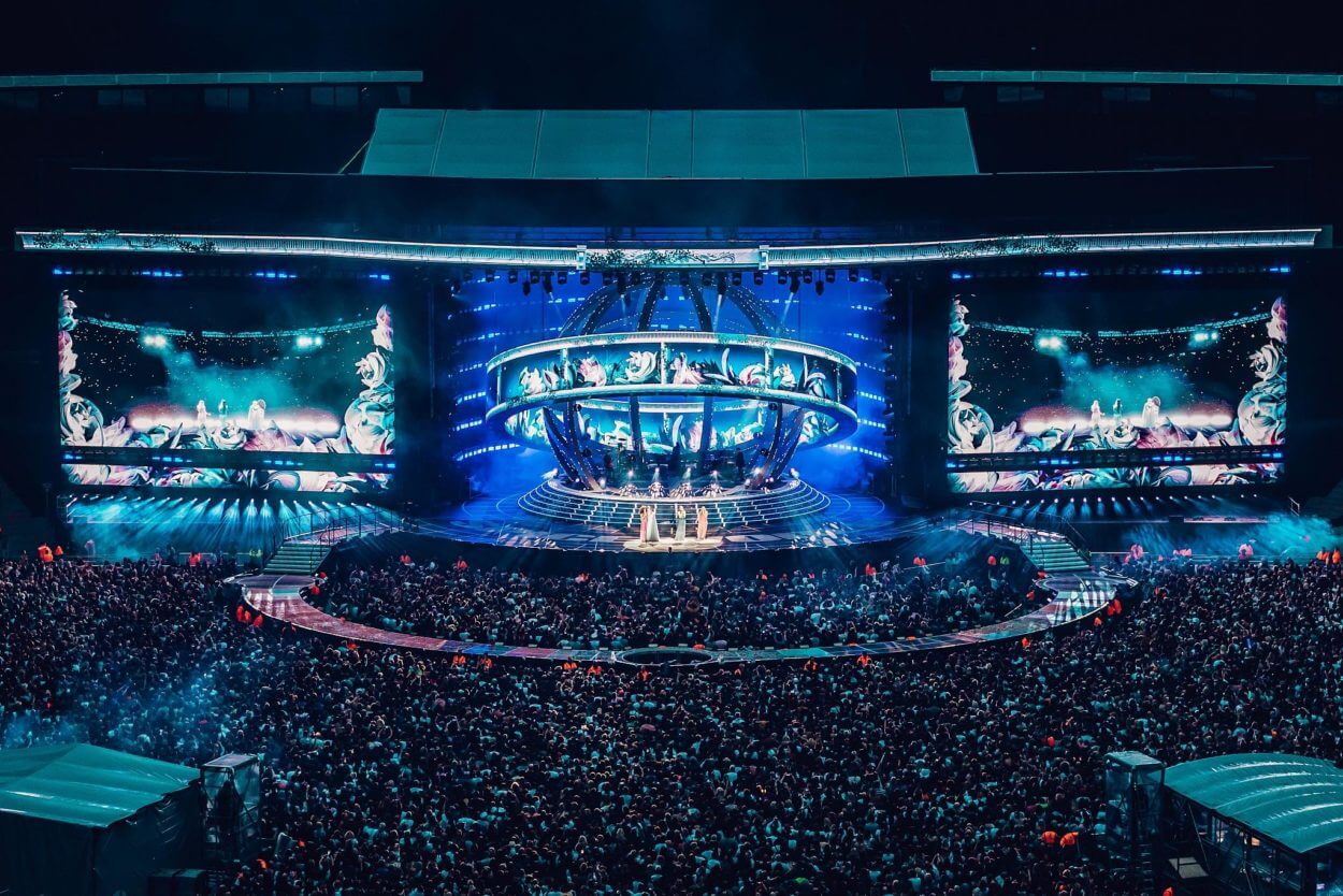 Spice Girls Spiceworld 2019 tour. CREDITS: KATE MOROSS STUDIO