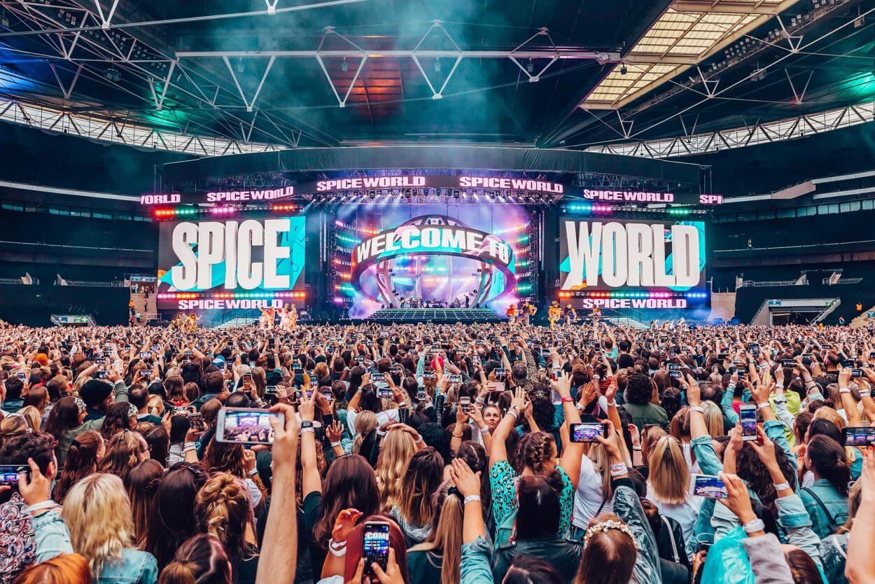 Spice Girls Spiceworld 2019 tour. CREDITS: KATE MOROSS STUDIO