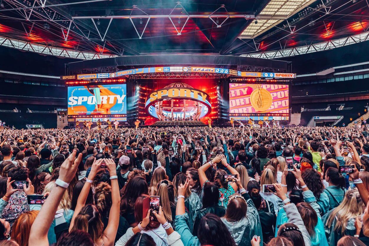Spice Girls Spiceworld 2019 tour. CREDITS: KATE MOROSS STUDIO