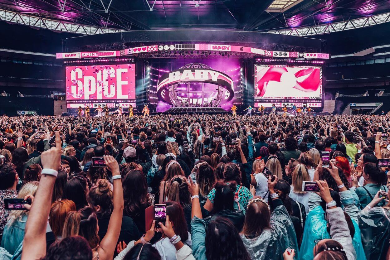 Spice Girls Spiceworld 2019 tour. CREDITS: KATE MOROSS STUDIO