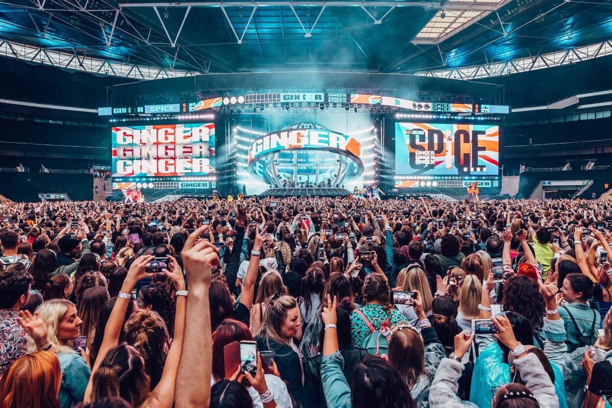 Spice Girls Spiceworld 2019 tour. CREDITS: KATE MOROSS STUDIO