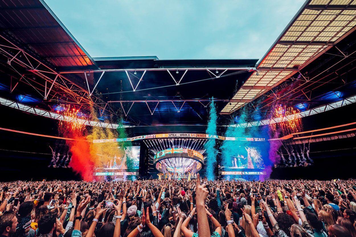 Spice Girls Spiceworld 2019 tour. CREDITS: KATE MOROSS STUDIO