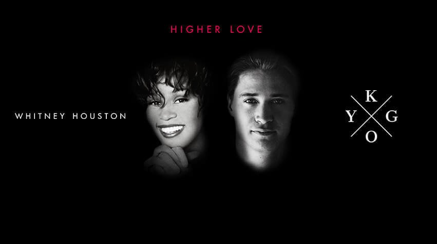 Kygo e Whitney Houston nella copertina di "Higher Love"