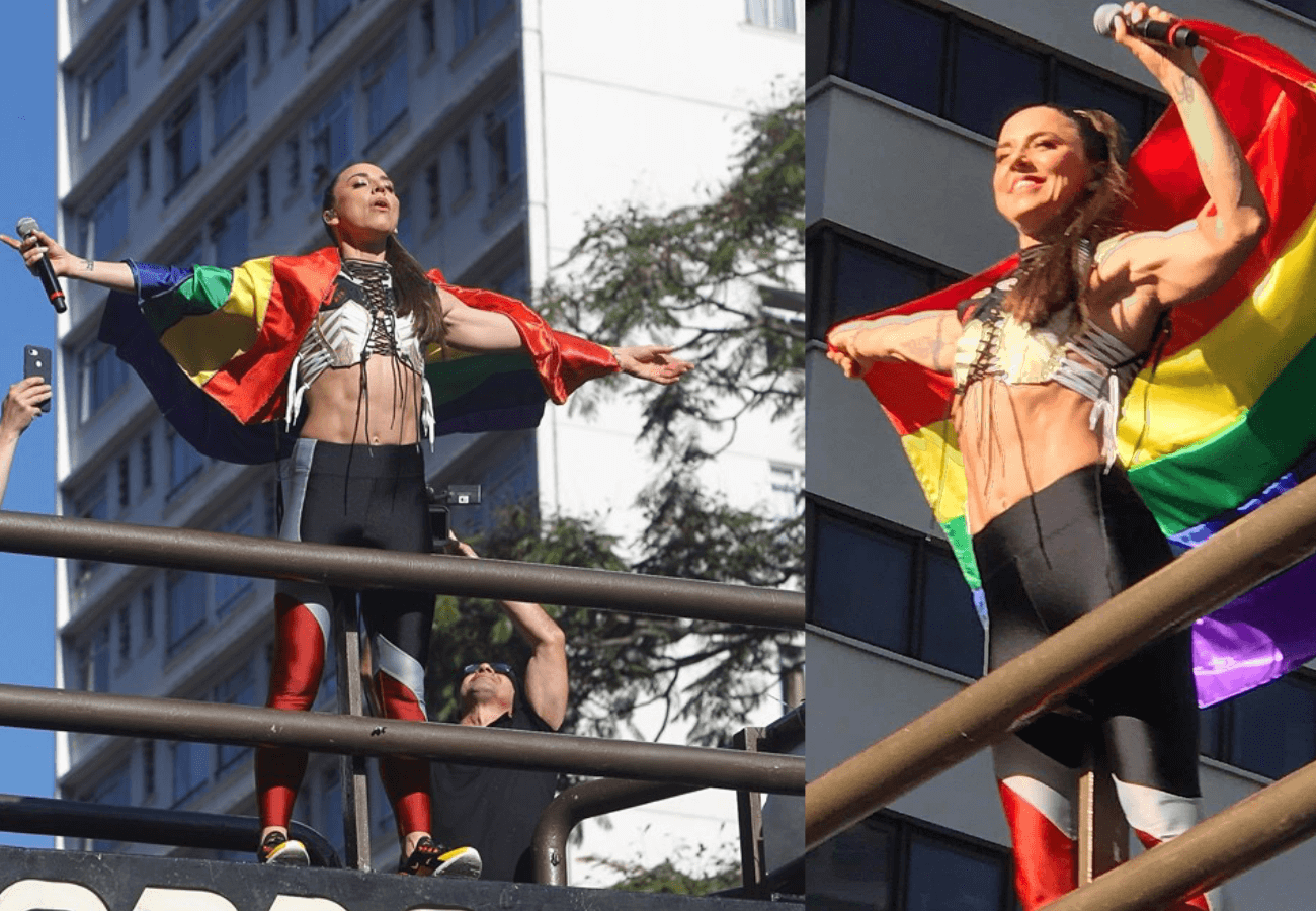 Melanie C delle Spice Girls presenta il suo nuovo singolo al San Paolo Pride in Brasile
