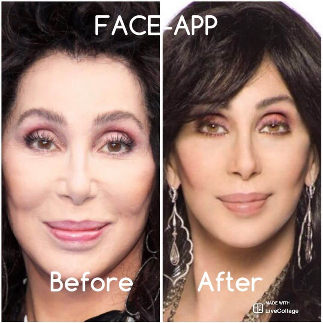 Faceapp: i rischi dietro la app del momento - FaceApp Cher - Gay.it