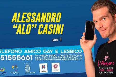 Telefono Amico Gay e Lesbico, Alessandro "Alo" Casini​ di X Factor volto della nuova campagna - Telefono Amico Gay e Lesbico - Gay.it