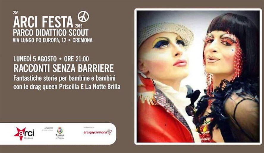 Cremona, drag queen leggono favole ai bimbi: l’attacco della Lega