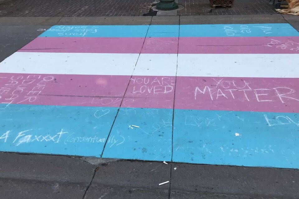 Strisce pedonali rainbow vandalizzate con scritte omofobe