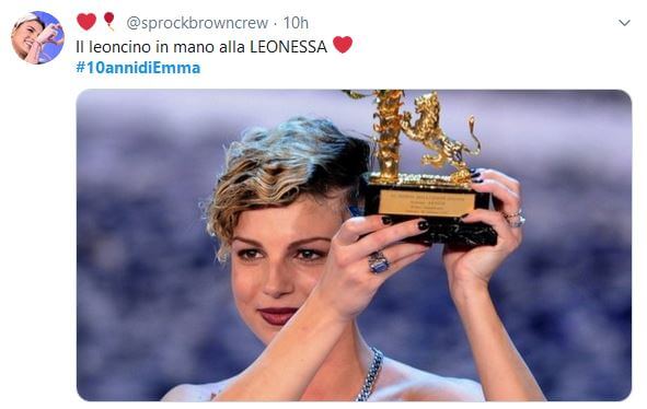 10 anni di Emma Marrone: i tweets celebratori e di supporto dei fans