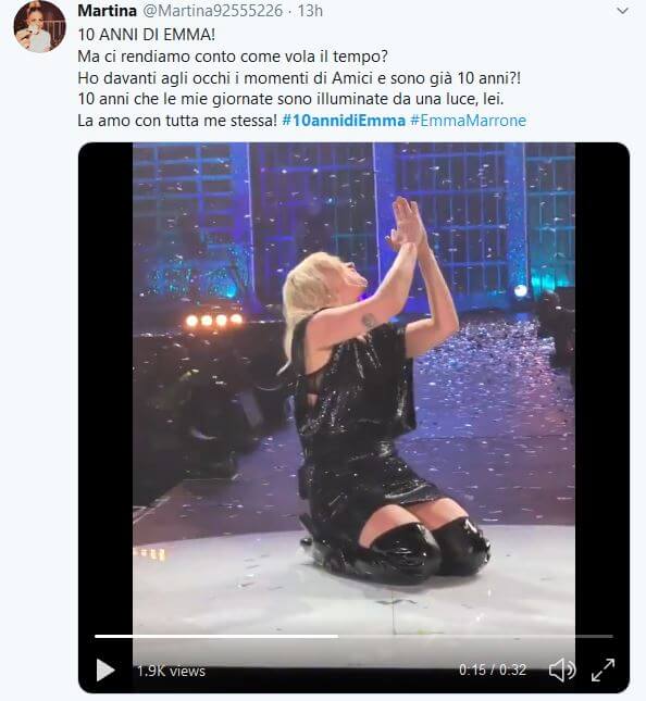 10 anni di Emma Marrone: i tweets celebratori e di supporto dei fans