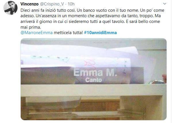 10 anni di Emma Marrone: i tweets celebratori e di supporto dei fans