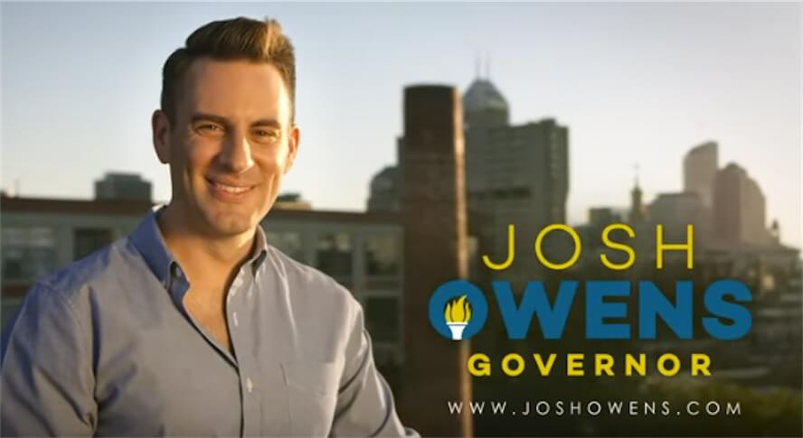 Josh Owens, il primo candidato governatore apertamente gay nello Stato dell’omofobo Mike Pence