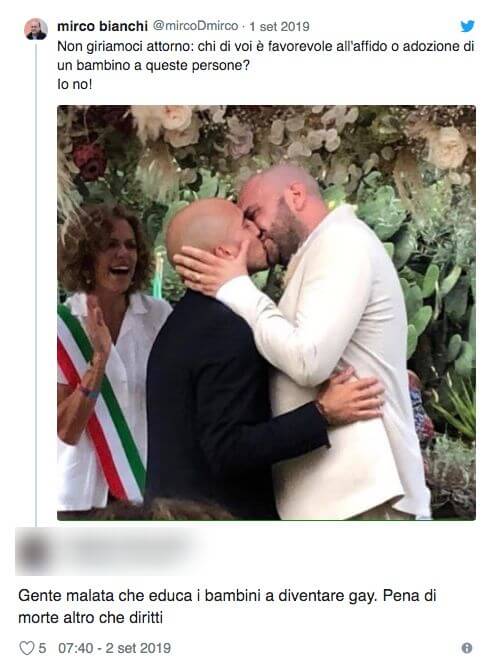 Don Bianchi contro l'unione del segretario generale della Croce Rossa. I fedeli: 'Pena di morte, altro che diritti' - don bianchi 1 - Gay.it