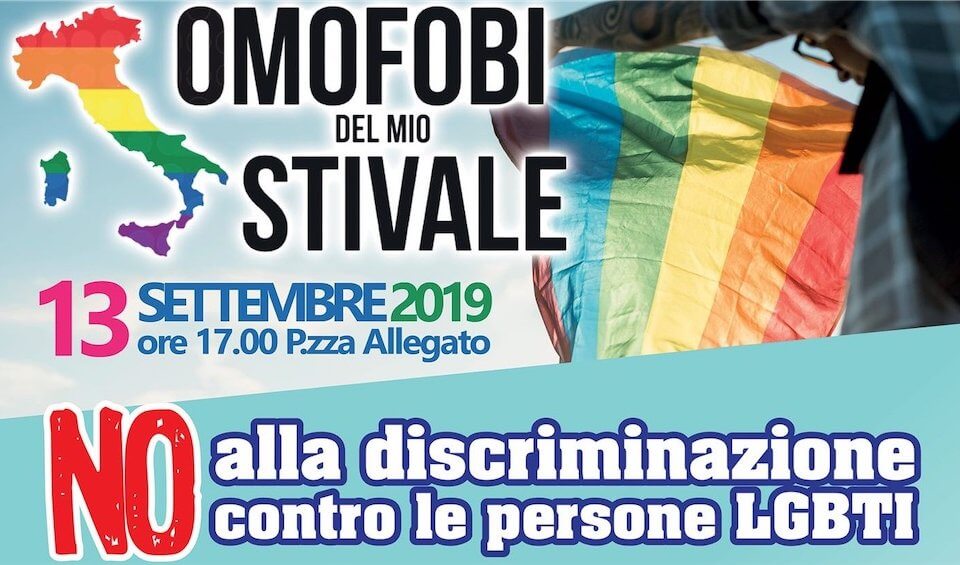 San Severo oggi in piazza contro l’omofobia