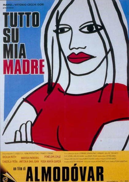 Tutto Su Mia Madre locandina, di Pedro Almodovar