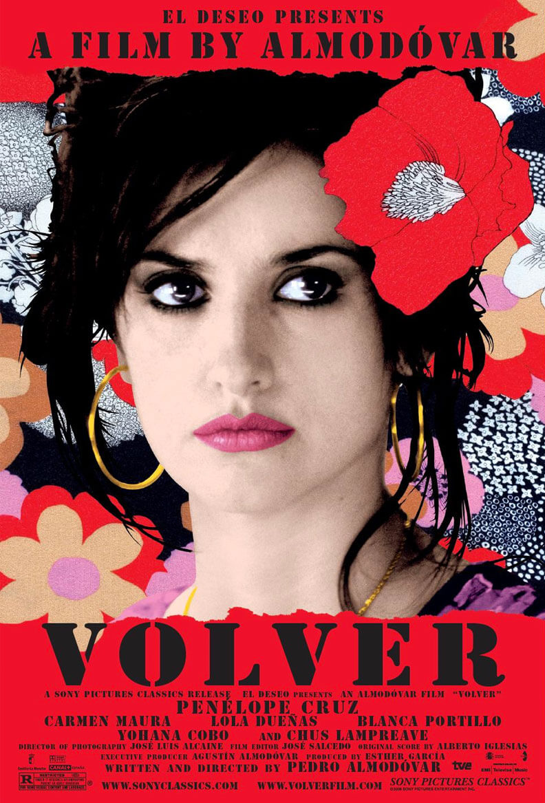 Volver locandina, di Pedro Almodovar