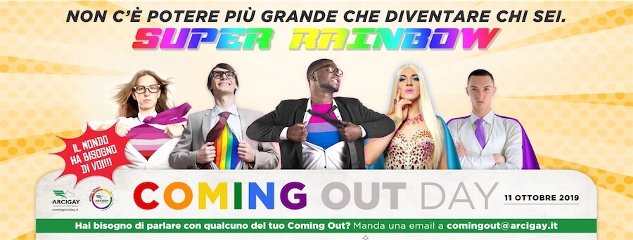 Coming Out Day 2019, supereroi e supereroine LGBT nella campagna Arcigay