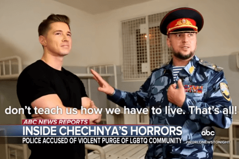 Giornalista ABC dichiara la propria omosessualità a capo della polizia cecena: la reazione in video - James Longman giornalista gay dichiarato ha così spiazzato Apti Alaudinov capo della polizia cecena. - Gay.it