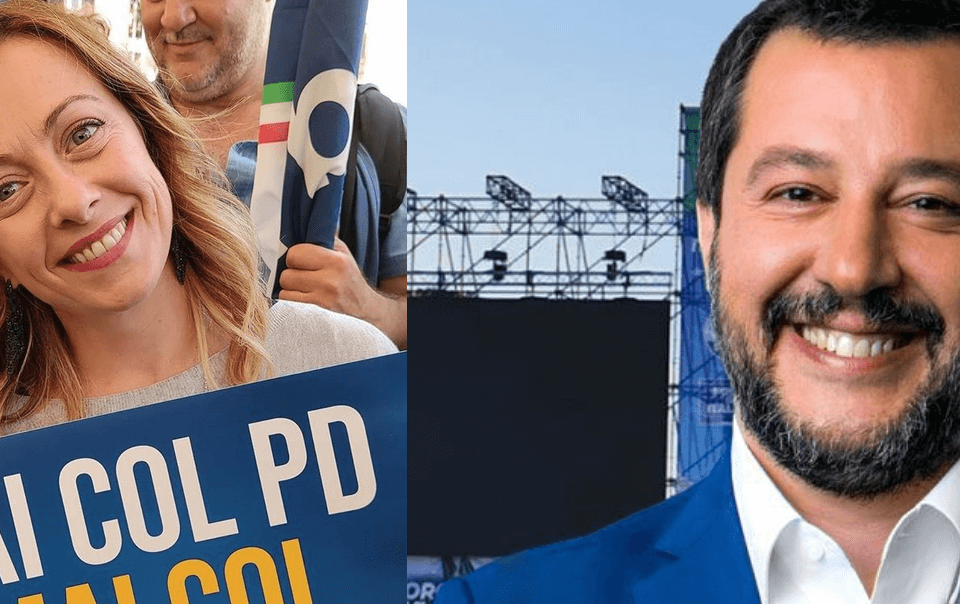 Bibbiano: Lucia Borgonzoni, Salvini e Giorgia Meloni denunciati alla Corte Europea dei Diritti dell’Uomo - Matteo Salvini e Giorgia Meloni - Gay.it