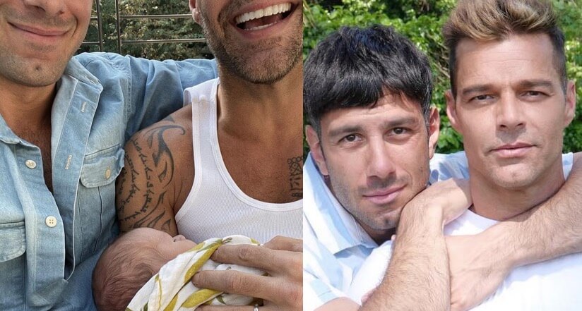 Ricky Martin e Jwan Yosef di nuovo papà, è nato Renn: la prima foto social - Ricky Martin e Jwan Yosef - Gay.it