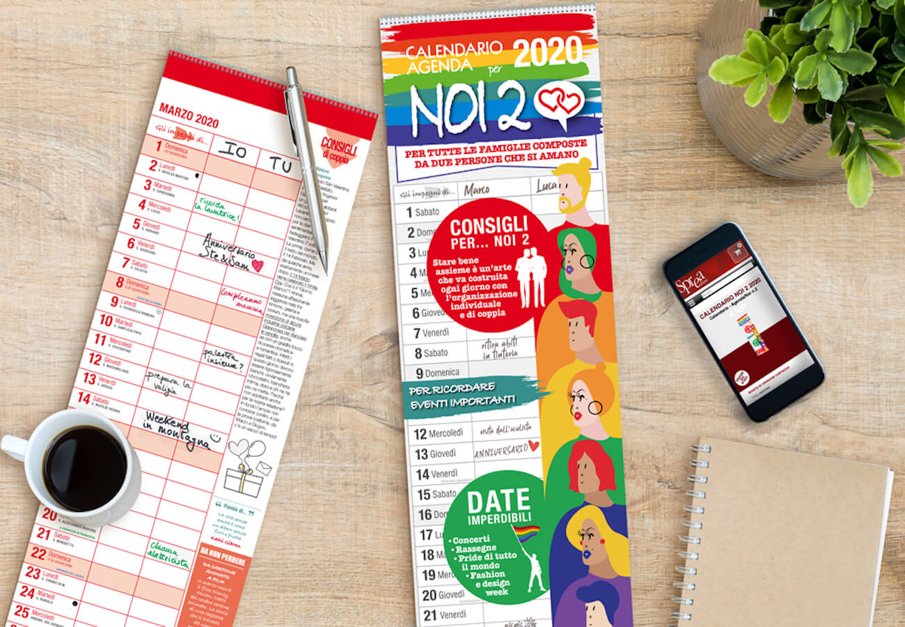 Noi 2: il calendario 2020 dedicato a tutte le famiglie