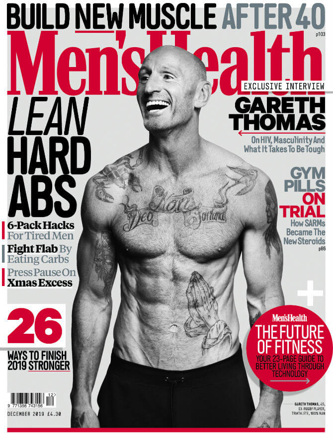 Gareth Thomas, primo sieropositivo sulla cover di Men’s Health: "Non siamo fragili e deboli" - gareth thomas mens health cover - Gay.it
