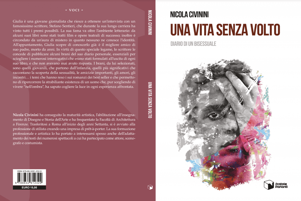 Una vita senza volto: diario di un bisessuale di Nicola Civinini, l'anteprima del libro - Civinini diario bisessuale cover - Gay.it