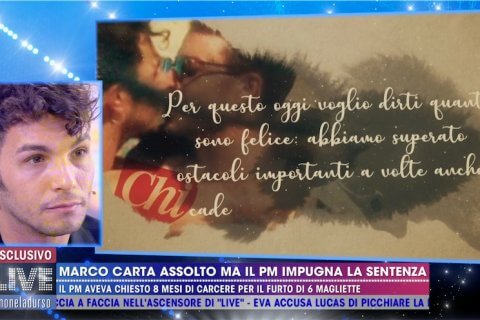 Marco Carta, lacrime in tv per le parole del fidanzato Sirio: "è il mio amore" - video - Marco Carta lacrime in tv per le parole del fidanzato Sirio - Gay.it