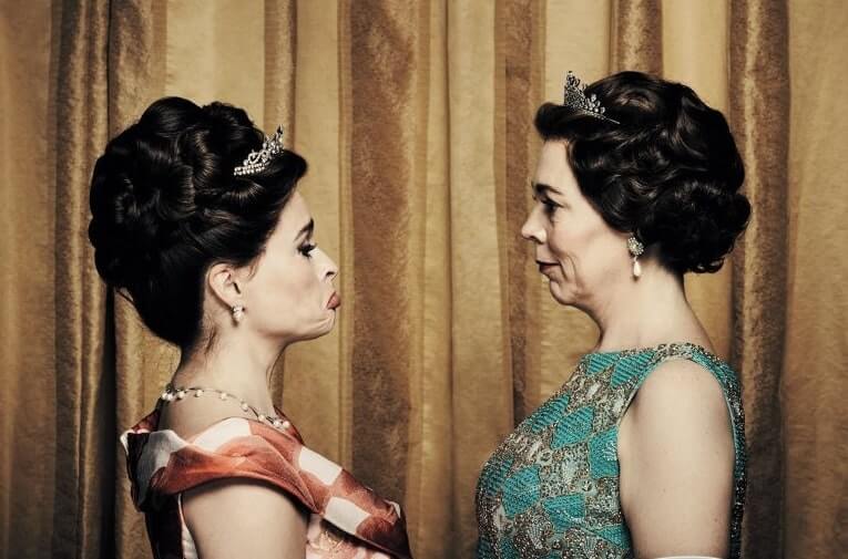 The Crown 3 Olivia Colman ed Helena Bonham Carter