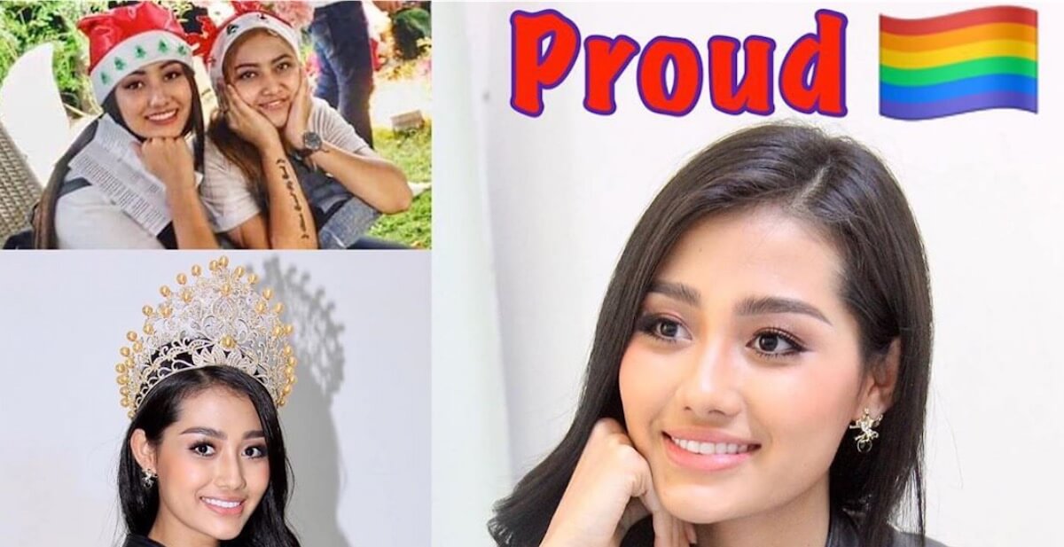 Miss Myanmar  prima concorrente di Miss Universo dichiaratamente lesbica