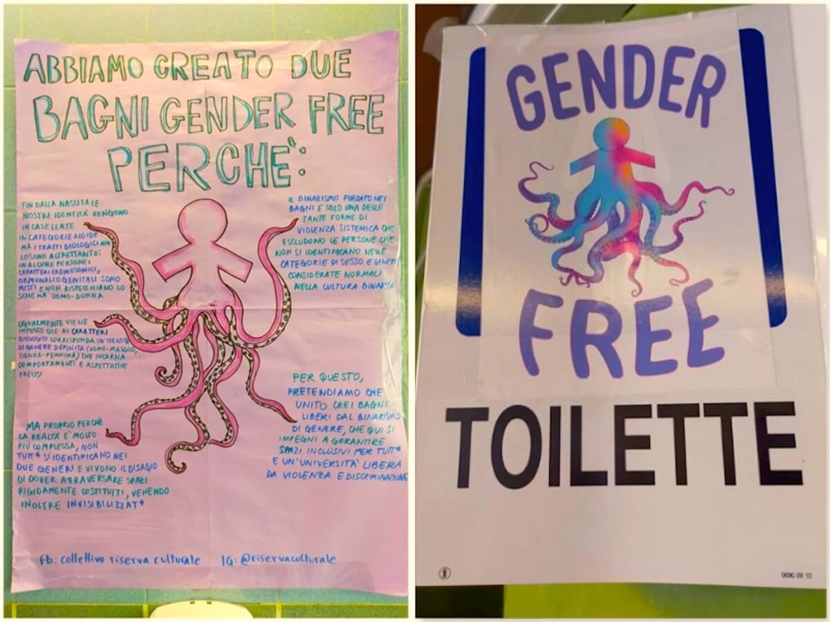 Torino, all’università arrivano i bagni gender-free