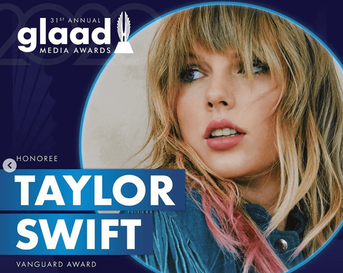 GLAAD Media Awards 2020, le nomination – premio speciale a Taylor Swift