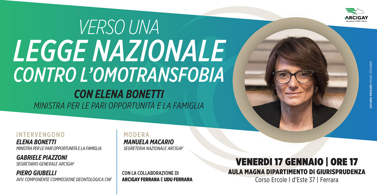 Omofobia, in Italia è un bollettino di guerra: Arcigay incontra la ministra Bonetti - arcigay bonetti - Gay.it