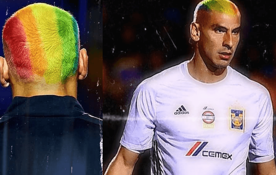Portiere scende in campo con i capelli rainbow per dire no all'omofobia nel calcio - guzman - Gay.it