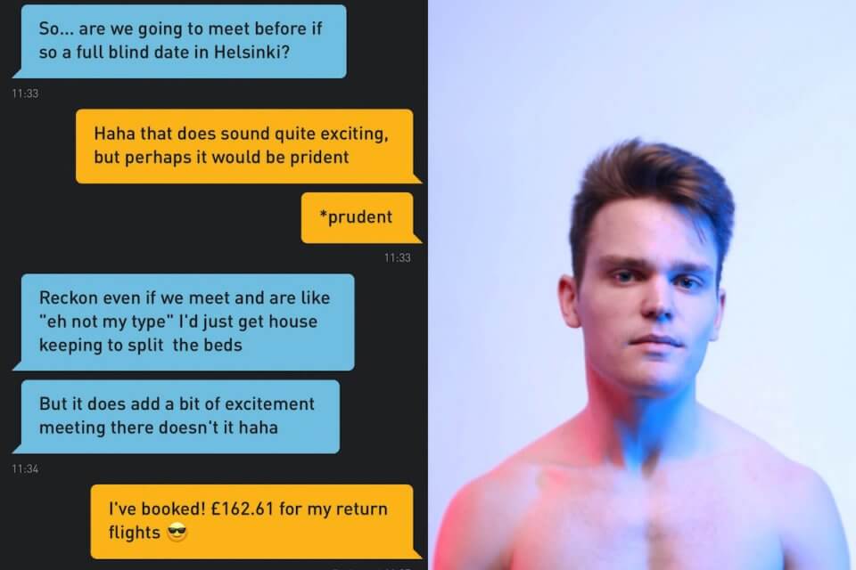 Vola da Londra a Helsinki dopo poche chattate su Grindr: la storia di Tim