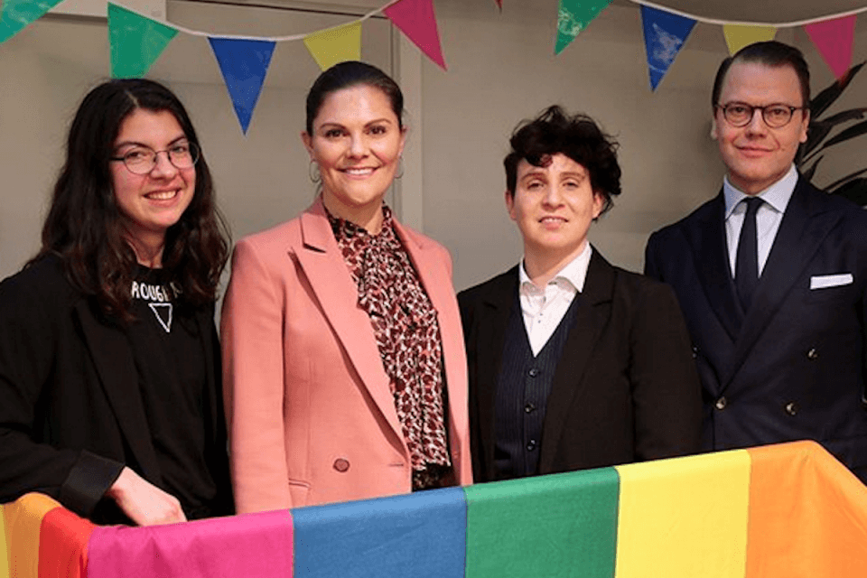 Vittoria prima principessa di Svezia a visitare un’organizzazione LGBT