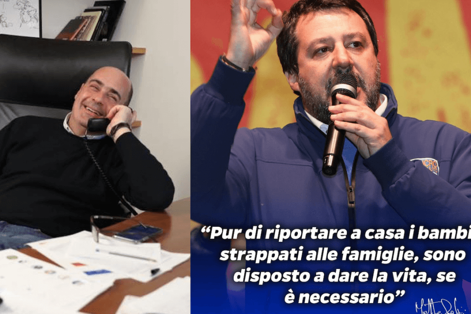 L'Emilia-Romagna resta Rossa, sconfitto Salvini: il PD vince anche a Bibbiano - zingaretti salvini - Gay.it