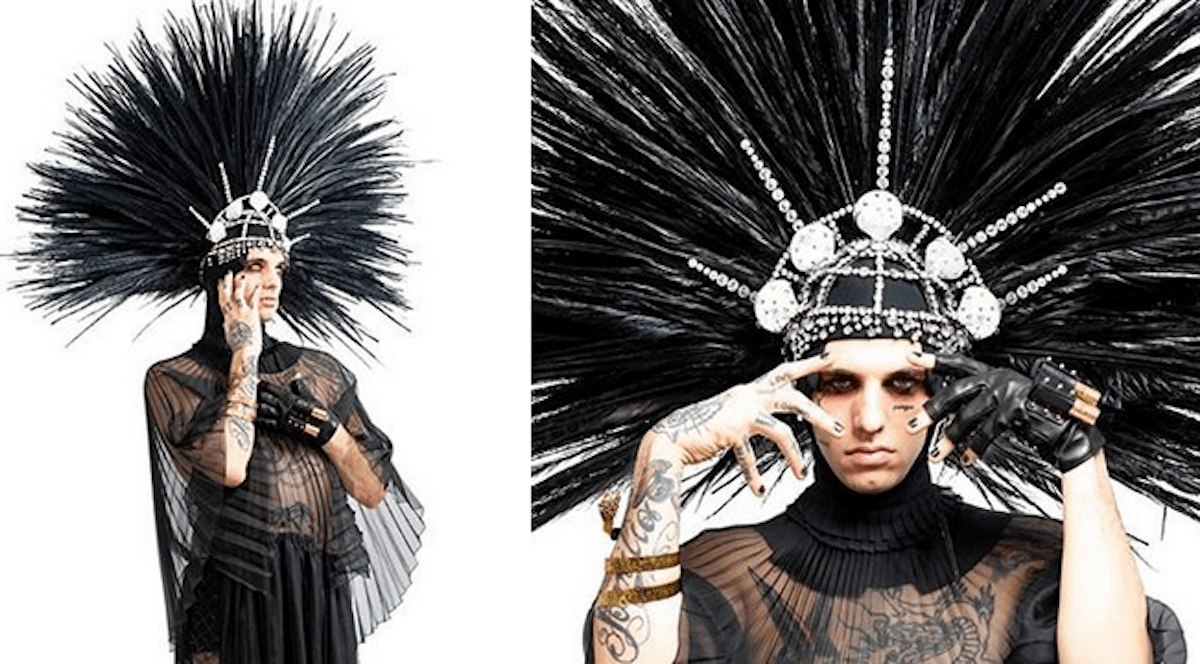 Achille Lauro si supera e omaggia la  Divina Marchesa Luisa Casati Stampa a Sanremo