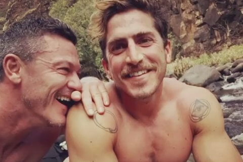 Luke Evans presenta il suo fidanzato con una foto Instagram di una dolcezza infinita - Luke Evans and Rafa Olarra 1 - Gay.it